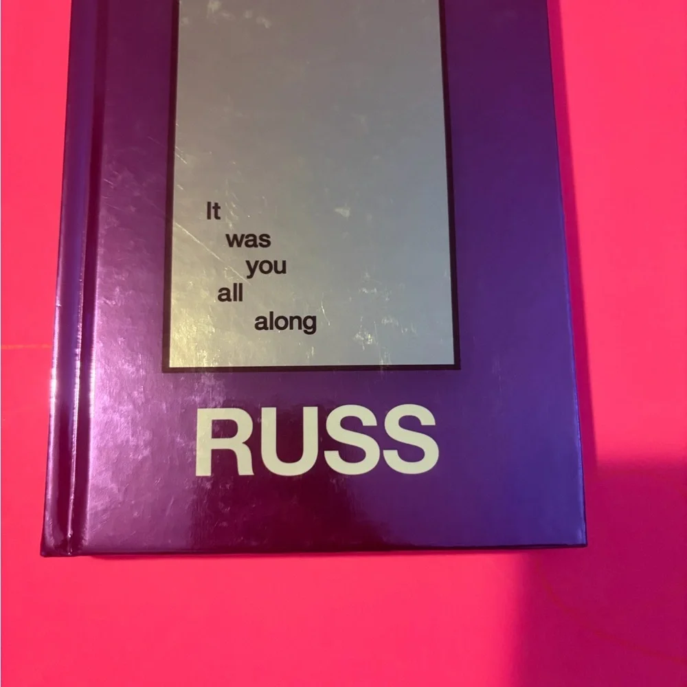 RUSS Purple Wall Mirror Accent on‎ Pink Backdrop